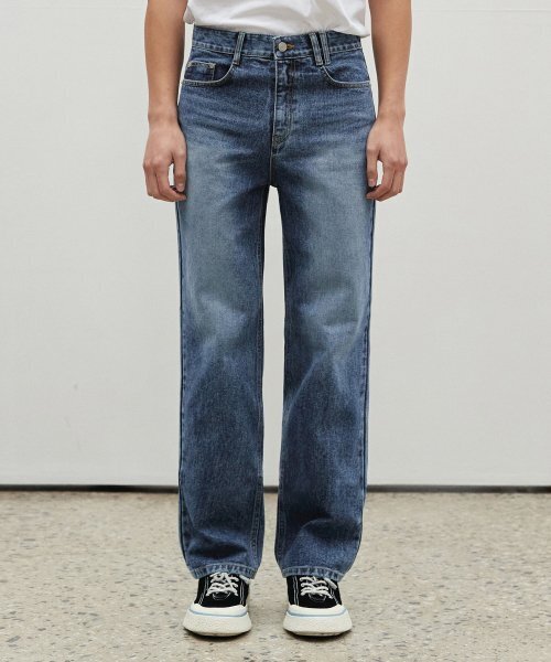 DECET(デケト)の「Dawn Semi Wide Jeans DCPT002LaserBlue(デニムパンツ・レディース・その他・26/28/34/32)」の1枚目の写真