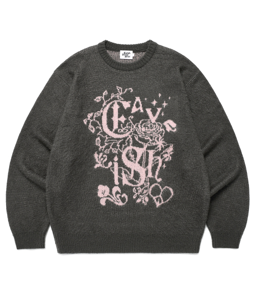Cavish(カビシ)の「IVY BRUSHED KNIT SWEATER CHARCOAL(CV2EFUK602A)(ニット/セーター・レディース・チャコール・SMALL/MEDIUM/LARGE)」の1枚目の写真