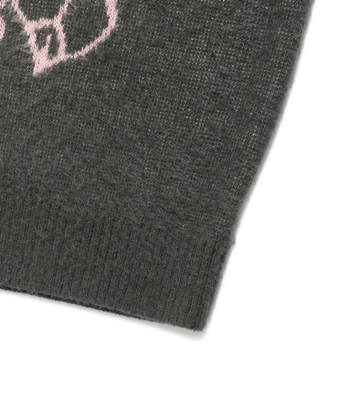 Cavish(カビシ)の「IVY BRUSHED KNIT SWEATER CHARCOAL(CV2EFUK602A)(ニット/セーター・レディース・チャコール・SMALL/MEDIUM/LARGE)」の6枚目の写真