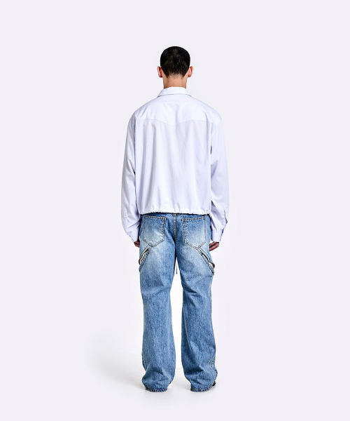 51%(フィフティーワンパーセント)の「バンディングシャツ - ホワイト(シャツ/ブラウス・メンズ・その他・MEDIUM/LARGE)」の3枚目の写真
