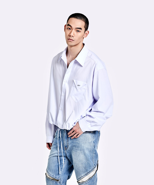 51%(フィフティーワンパーセント)の「バンディングシャツ - ホワイト(シャツ/ブラウス・メンズ・その他・MEDIUM/LARGE)」の6枚目の写真