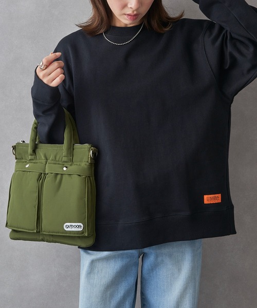 UNIVERSAL OVERALL（ユニバーサルオーバーオール）の「【UNIVERSAL OVERALL】U2533250-E UO BACK LOGO SWEAT（スウェット・メンズ・オートミール/グレー/ブラック・L/XL/M/S）」の21枚目の写真