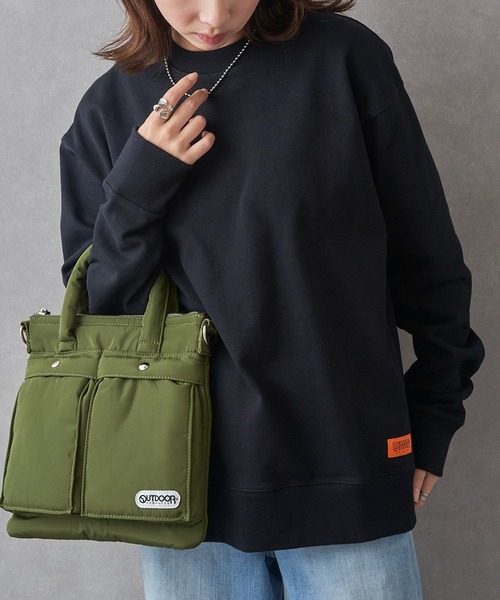 UNIVERSAL OVERALL（ユニバーサルオーバーオール）の「【UNIVERSAL OVERALL】U2533250-E UO BACK LOGO SWEAT（スウェット・メンズ・オートミール/グレー/ブラック・L/XL/M/S）」の5枚目の写真