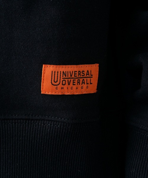 UNIVERSAL OVERALL（ユニバーサルオーバーオール）の「【UNIVERSAL OVERALL】U2533250-E UO BACK LOGO SWEAT（スウェット・メンズ・オートミール/グレー/ブラック・L/XL/M/S）」の8枚目の写真