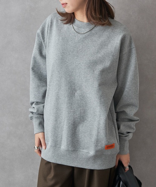 UNIVERSAL OVERALL（ユニバーサルオーバーオール）の「【UNIVERSAL OVERALL】U2533250-E UO BACK LOGO SWEAT（スウェット・メンズ・オートミール/グレー/ブラック・L/XL/M/S）」の16枚目の写真