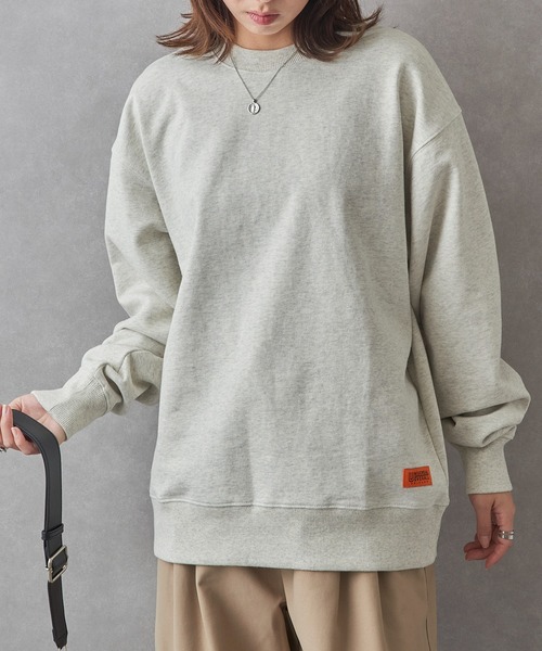 UNIVERSAL OVERALL（ユニバーサルオーバーオール）の「【UNIVERSAL OVERALL】U2533250-E UO BACK LOGO SWEAT（スウェット・メンズ・オートミール/グレー/ブラック・L/XL/M/S）」の11枚目の写真