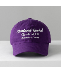 BEACHESANDCREAM（ビーチスアンドクリーム）の「CLEVELAND. OH BALL CAP-PURPLE（キャップ）」
