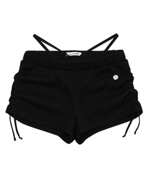 DAMP（ドントアスクマイプラン）の「シャーリングストリングマイクロショーツ_ブラック（その他パンツ）」
