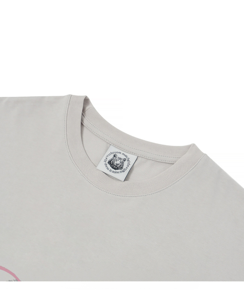 MATCHGLOBE(マッチグローブ)の「ポジティブバイブオーバーサイズTシャツ(ベージュ)(Tシャツ/カットソー・レディース・その他・FREE)」の2枚目の写真