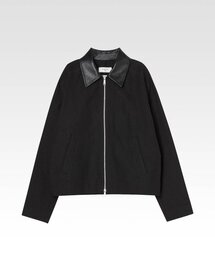 AFTERPRAY（アフタープレイ）の「レザーカラーコットンブルゾンブラック（ライダースジャケット）」