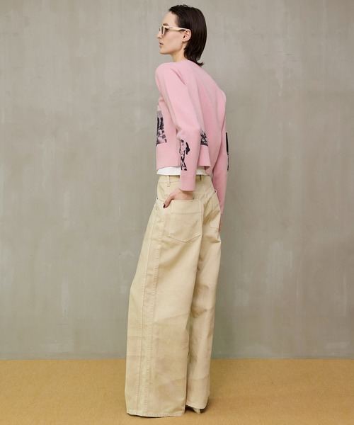 MAISON SPECIAL(メゾンスペシャル)の「Double Pocket Mud Denim/ダブルポケットマッドデニム(デニムパンツ・レディース・ブラウン/イエロー・38/36/34)」の18枚目の写真