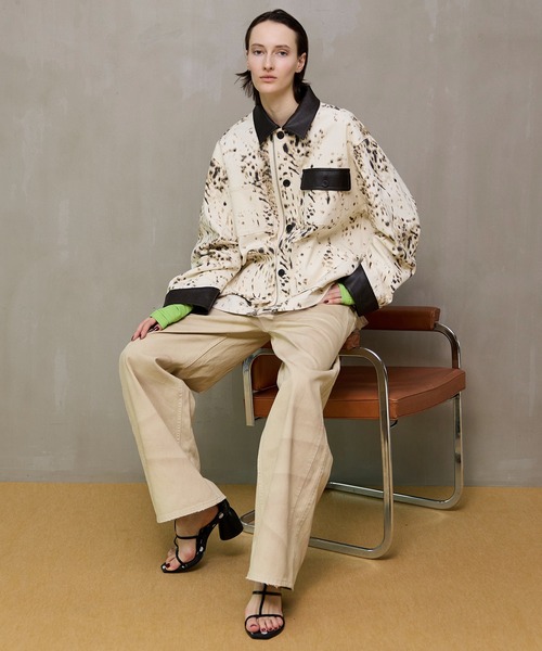 MAISON SPECIAL(メゾンスペシャル)の「Double Pocket Mud Denim/ダブルポケットマッドデニム(デニムパンツ・レディース・ブラウン/イエロー・38/36/34)」の20枚目の写真