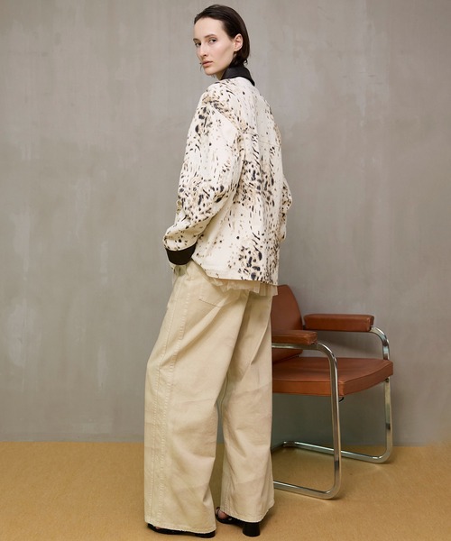 MAISON SPECIAL(メゾンスペシャル)の「Double Pocket Mud Denim/ダブルポケットマッドデニム(デニムパンツ・レディース・ブラウン/イエロー・38/36/34)」の21枚目の写真