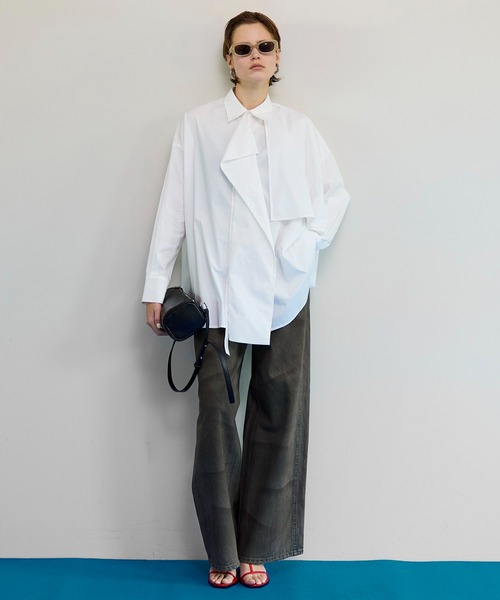 MAISON SPECIAL(メゾンスペシャル)の「Double Pocket Mud Denim/ダブルポケットマッドデニム(デニムパンツ・レディース・ブラウン/イエロー・38/36/34)」の15枚目の写真