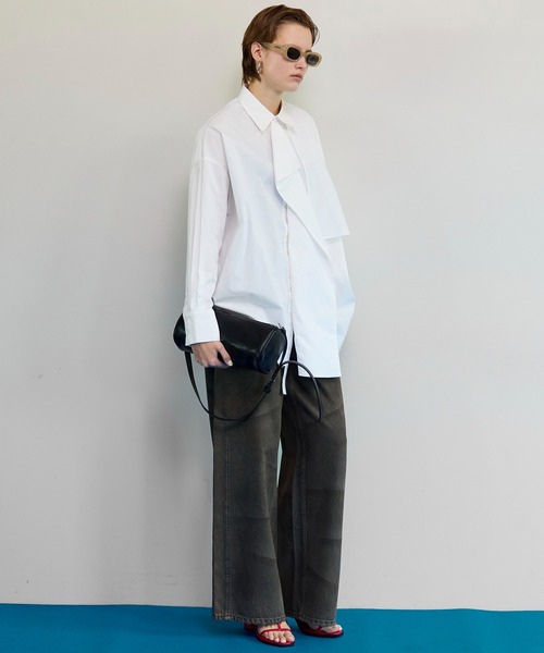 MAISON SPECIAL(メゾンスペシャル)の「Double Pocket Mud Denim/ダブルポケットマッドデニム(デニムパンツ・レディース・ブラウン/イエロー・38/36/34)」の16枚目の写真