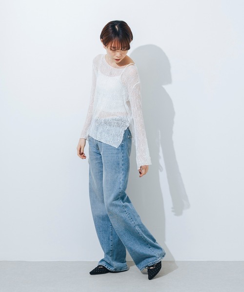 EVOL（イーボル）の「【柔らかい・ふかふか】ソフトニット3.5cmリボンパンプス JA5980（パンプス・レディース・ベージュ/ブラック系その他/ブラック・22.0cm/22.5cm/23.0cm/23.5cm/24.0cm/24.5cm/25.0cm）」の13枚目の写真