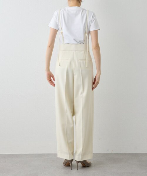 Whim Gazette（ウィムガゼット）の「ハイウエストタックパンツ（その他パンツ・レディース・ネイビー/オフホワイト・36/38）」の10枚目の写真