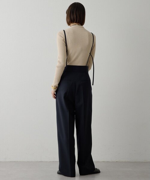 Whim Gazette（ウィムガゼット）の「ハイウエストタックパンツ（その他パンツ・レディース・ネイビー/オフホワイト・36/38）」の20枚目の写真