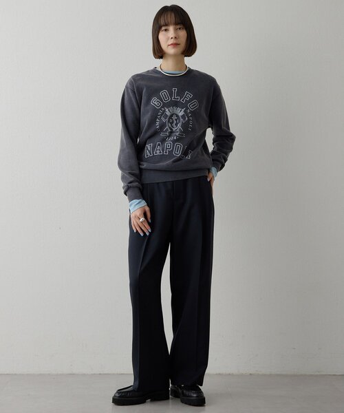 Whim Gazette（ウィムガゼット）の「ハイウエストタックパンツ（その他パンツ・レディース・ネイビー/オフホワイト・36/38）」の14枚目の写真