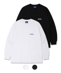 DOLPHIN WAVE APPAREL（ドルフィンウェーブアパレル）の「[2PACK]ドルフィンアーチロゴロングスリーブTシャツブラックホワイト2パック（Tシャツ/カットソー）」