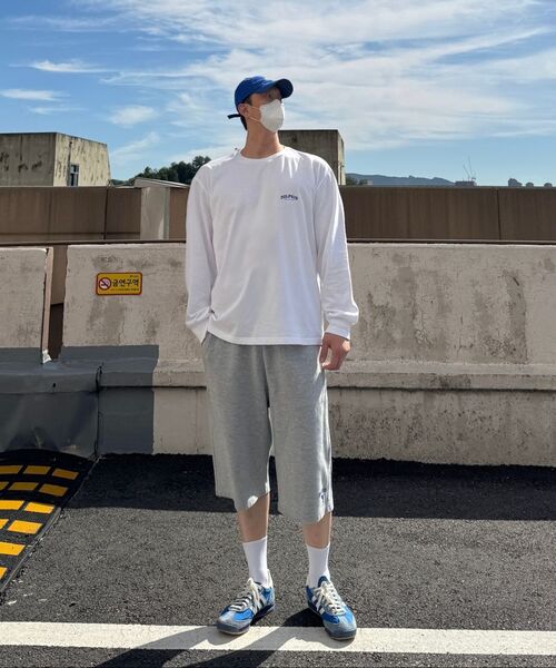 DOLPHIN WAVE APPAREL（ドルフィンウェーブアパレル）の「[2PACK]ドルフィンアーチロゴロングスリーブTシャツブラックホワイト2パック（Tシャツ/カットソー・メンズ・その他・MEDIUM/LARGE/X-LARGE）」の19枚目の写真