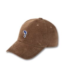 DOLPHIN WAVE APPAREL（ドルフィンウェーブアパレル）の「ドルフィー刺繍ワッペンコーデュロイボールキャップキャメル（キャップ）」