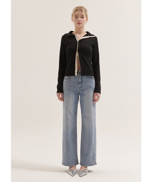 BUTTON UP(ボタンアップ)の「スタンダードストレートデニム(デニムパンツ・レディース・その他・SMALL/MEDIUM/LARGE)」の2枚目の写真