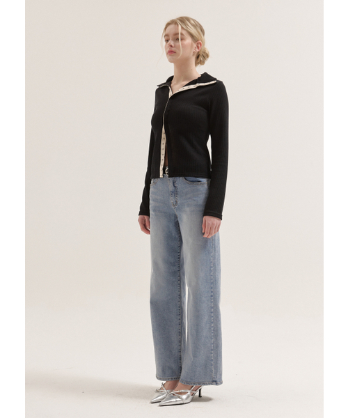 BUTTON UP(ボタンアップ)の「スタンダードストレートデニム(デニムパンツ・レディース・その他・SMALL/MEDIUM/LARGE)」の4枚目の写真