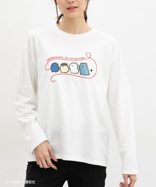 Honeys(ハニーズ)の「お文具といっしょ/Tシャツ(Tシャツ/カットソー・レディース・アイボリー/ピンク/オートミール/スミクロ・L/M/S/SS)」の6枚目の写真