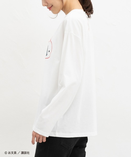 Honeys(ハニーズ)の「お文具といっしょ/Tシャツ(Tシャツ/カットソー・レディース・アイボリー/ピンク/オートミール/スミクロ・L/M/S/SS)」の7枚目の写真