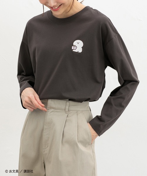 Honeys(ハニーズ)の「お文具といっしょ/Tシャツ(Tシャツ/カットソー・レディース・アイボリー/ピンク/オートミール/スミクロ・L/M/S/SS)」の13枚目の写真