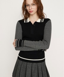 DOUBLE LAYERED ニットシャツ（ニット/セーター）｜MOUSSY（マウジー