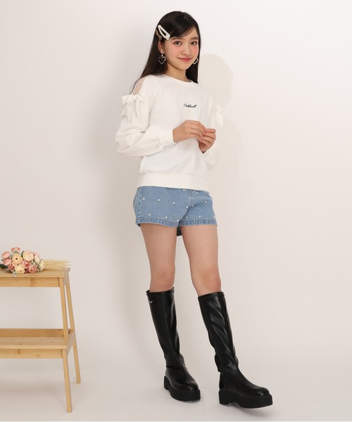 PINKHUNT(ピンクハント)の「PINKHUNT パールドットデニムショートパンツ 1226K(その他パンツ・キッズ・ブルー/ブラック・120cm/130cm/140cm/150cm/160cm)」の9枚目の写真