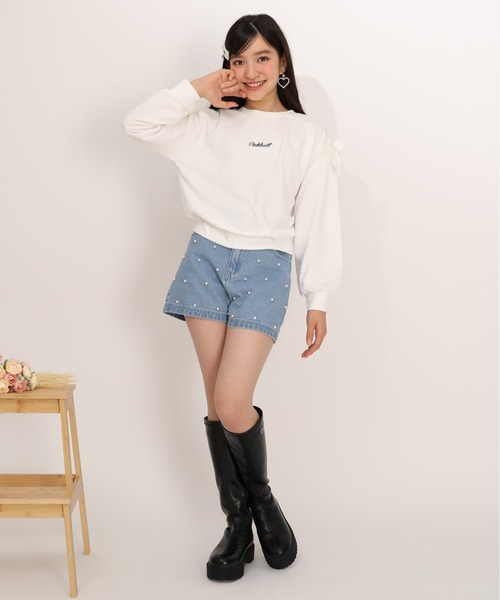 PINKHUNT(ピンクハント)の「PINKHUNT パールドットデニムショートパンツ 1226K(その他パンツ・キッズ・ブルー/ブラック・120cm/130cm/140cm/150cm/160cm)」の10枚目の写真