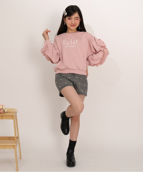 PINKHUNT(ピンクハント)の「PINKHUNT パールドットデニムショートパンツ 1226K(その他パンツ・キッズ・ブルー/ブラック・120cm/130cm/140cm/150cm/160cm)」の16枚目の写真