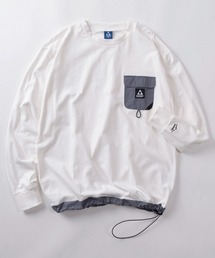 【70】【GERRY/ジェリー】ワンポイントロゴ ナイロンポケット ロングスリーブTシャツ ドローコード