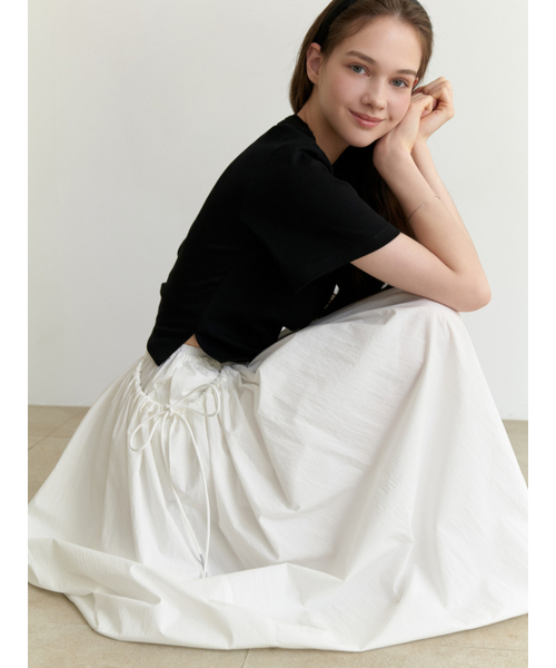 RE_L(リエル)の「Cone half t-shirt (black)(Tシャツ/カットソー・レディース・その他・FREE)」の3枚目の写真