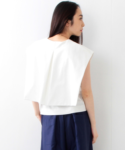 Ray BEAMS（レイビームス）の「RBS / レイヤー ヨーク プルオーバー（Tシャツ/カットソー・レディース・オフホワイト/ブラック・ONE SIZE）」の5枚目の写真