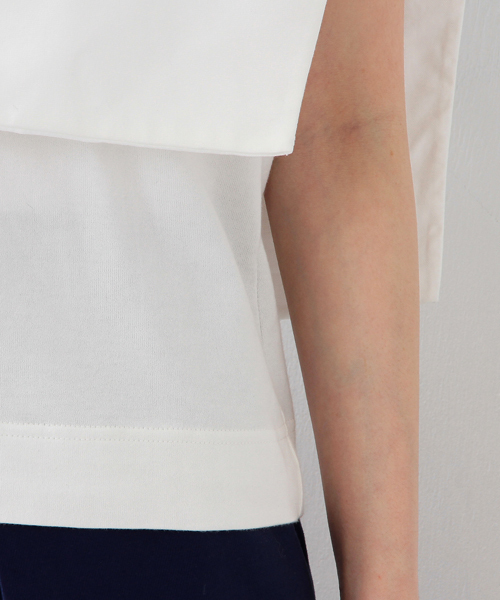 Ray BEAMS（レイビームス）の「RBS / レイヤー ヨーク プルオーバー（Tシャツ/カットソー・レディース・オフホワイト/ブラック・ONE SIZE）」の8枚目の写真