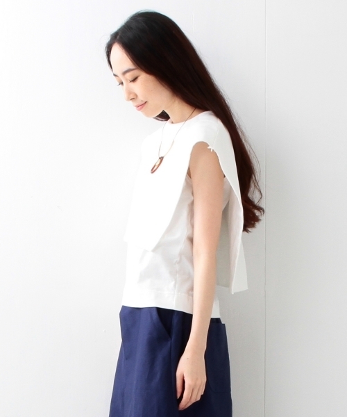 Ray BEAMS（レイビームス）の「RBS / レイヤー ヨーク プルオーバー（Tシャツ/カットソー・レディース・オフホワイト/ブラック・ONE SIZE）」の22枚目の写真