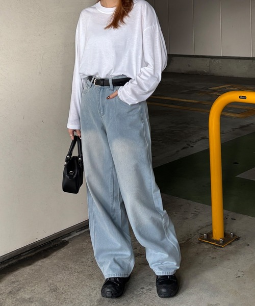 ISOOK（アイスー）の「【ISOOK / アイスー】ベーシックフェイクレザーベルト / レディース 合皮 オフィス 休日 ブラック ブラウン 黒 茶色（ベルト・レディース・ブラック/ブラウン・FREE）」の5枚目の写真