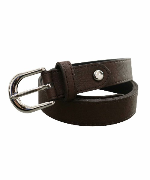 ISOOK（アイスー）の「【ISOOK / アイスー】ベーシックフェイクレザーベルト / レディース 合皮 オフィス 休日 ブラック ブラウン 黒 茶色（ベルト・レディース・ブラック/ブラウン・FREE）」の11枚目の写真