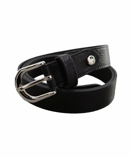 ISOOK（アイスー）の「【ISOOK / アイスー】ベーシックフェイクレザーベルト / レディース 合皮 オフィス 休日 ブラック ブラウン 黒 茶色（ベルト・レディース・ブラック/ブラウン・FREE）」の12枚目の写真