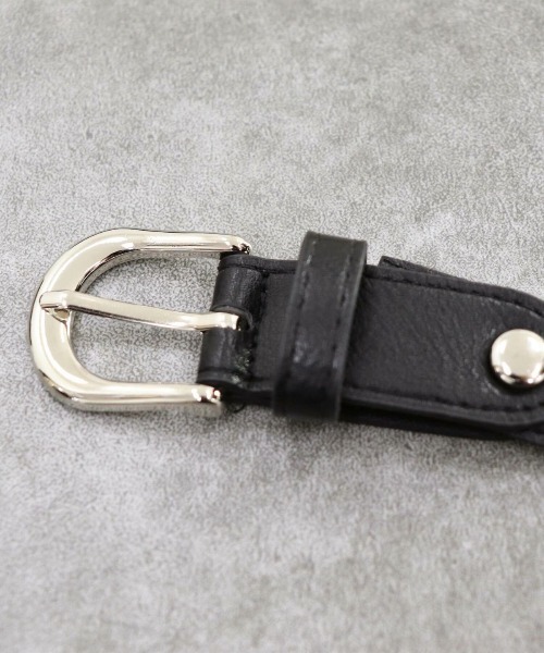 ISOOK（アイスー）の「【ISOOK / アイスー】ベーシックフェイクレザーベルト / レディース 合皮 オフィス 休日 ブラック ブラウン 黒 茶色（ベルト・レディース・ブラック/ブラウン・FREE）」の10枚目の写真