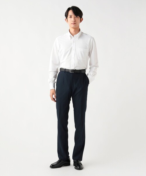 BEAMS HEART(ビームスハート)の「ツイル イージーケア ボタンダウンシャツ【ストレッチ・防シワ】(シャツ/ブラウス・メンズ・ブルー/ホワイト/グレー・38/39/37/42/41/40)」の18枚目の写真
