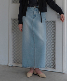 THEMARGOT（ザマルゴット）の「ポケットデニムスカート_ウォームライトブルー（スカート）」