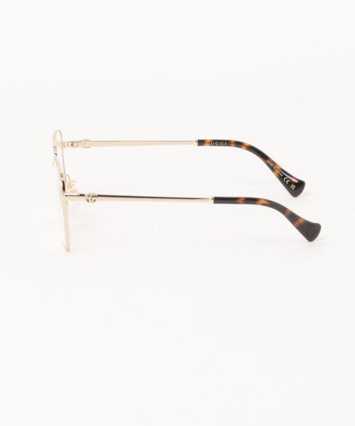 GUCCI（グッチ）の「【GUCCI/グッチ】スクエア メガネ GG1420OK 001（メガネ・レディース・ゴールド・FREE）」の2枚目の写真