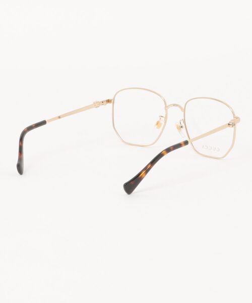 GUCCI（グッチ）の「【GUCCI/グッチ】スクエア メガネ GG1420OK 001（メガネ・レディース・ゴールド・FREE）」の3枚目の写真