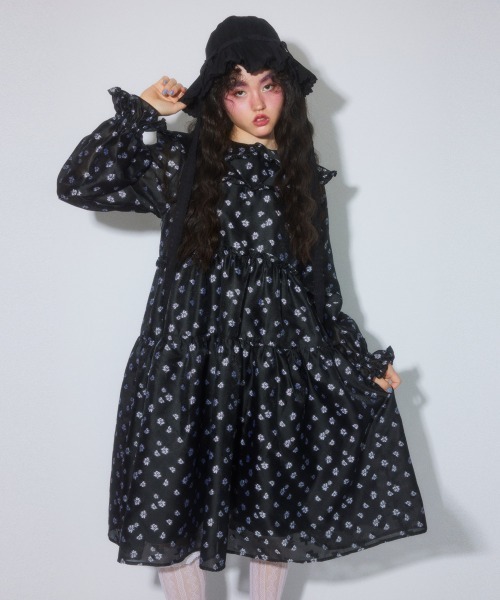 Candy Stripper(キャンディストリッパー)の「JACQUARD SAILOR ワンピース(ワンピース・レディース・ブラック/ブラック系その他・FREE)」の2枚目の写真