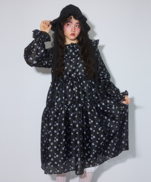 Candy Stripper(キャンディストリッパー)の「JACQUARD SAILOR ワンピース(ワンピース・レディース・ブラック/ブラック系その他・FREE)」の14枚目の写真